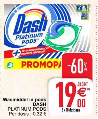 Cora Wasmiddel in pods dash aanbieding