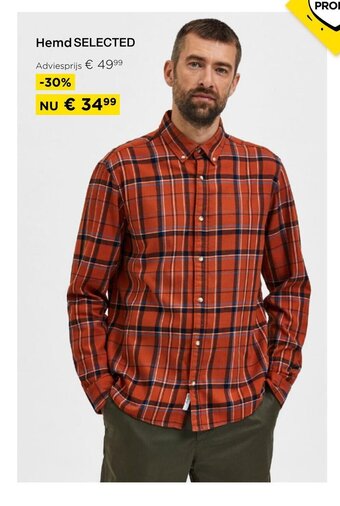 Molecule Hemd Selected aanbieding