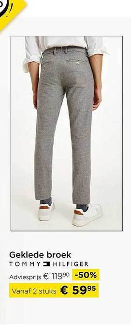 Molecule Geklede broek tommy hilfiger aanbieding