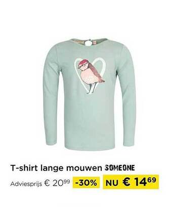 Tshirt lange mouwen someone
