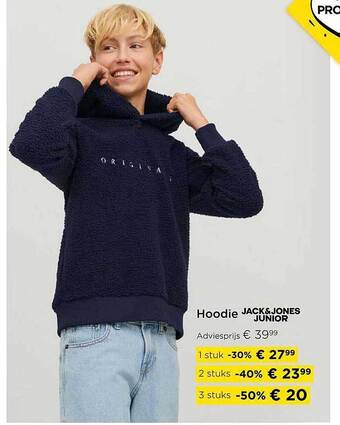 Molecule Hoodie jack&jones junior aanbieding