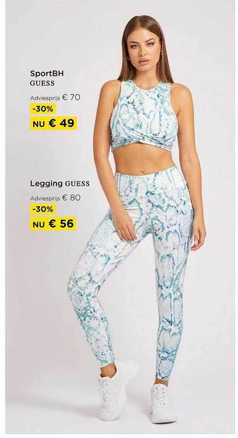 Molecule Sportbh guess, legging guess aanbieding