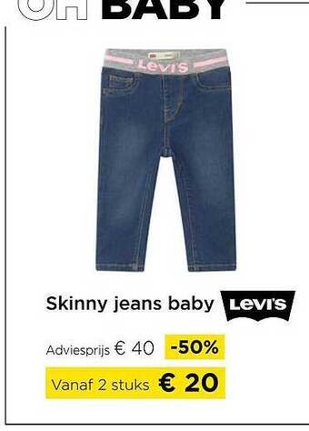 Molecule Skinny jeans baby levi's aanbieding