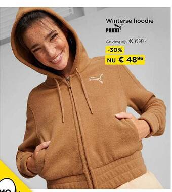 Molecule Winterse hoodie puma aanbieding