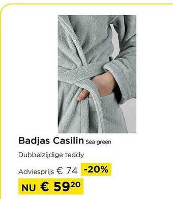 Molecule Badjas casilin sea green aanbieding