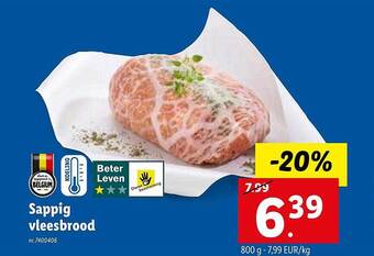 Lidl Sappig vleesbrood aanbieding