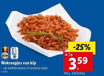 Lidl Wokreepjes van kip aanbieding