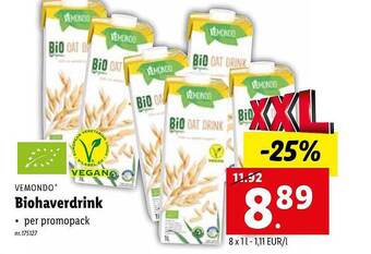 Lidl Vemondo biohaverdrink aanbieding