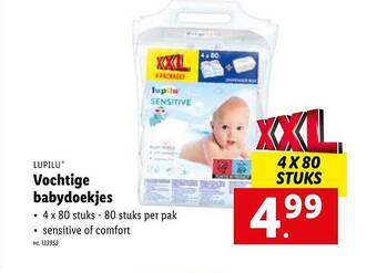 Lidl Lupilu vochtige babydoekjes aanbieding