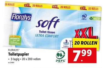 Lidl Floralys toiletpapier aanbieding