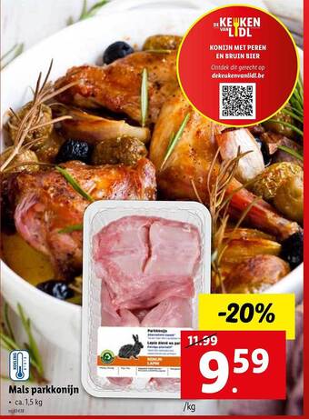 Lidl Mals parkkonijn aanbieding