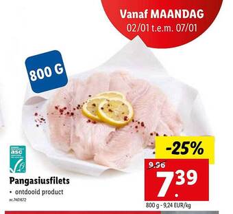 Lidl Pangasiusfilets aanbieding