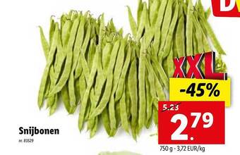 Lidl Snijbonen aanbieding