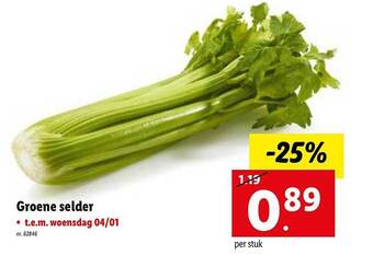 Lidl Groene selder aanbieding