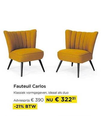 Molecule Fauteuil carlos aanbieding