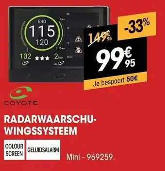 Electro Depot Radarwaasrchuwinssysteem mini - 969259 aanbieding