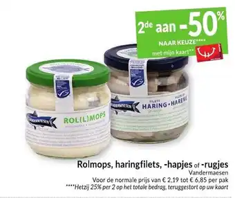 Intermarché Rolmops, haringfliets, -hapjes of - rugjes aanbieding