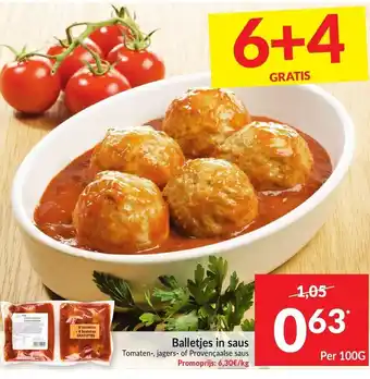 Intermarché Balletjes in saus 100 gram aanbieding