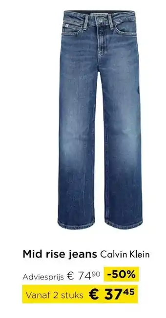 Molecule Mid rise jeans Calvin Klein 2 stuks aanbieding