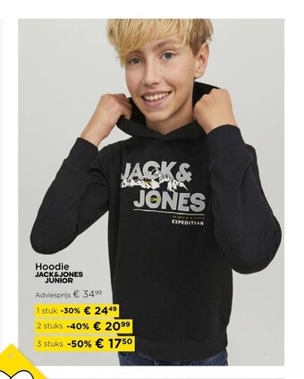 Molecule Hoodie Jack&Jones Junior 1 stuk aanbieding
