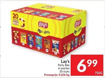 Intermarché Lay's party box 750 gram aanbieding