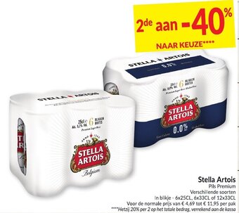 Intermarché Stella artois aanbieding