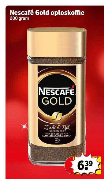 Kruidvat Nescafé gold oploskoffie aanbieding