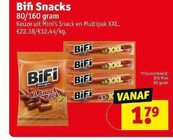 Kruidvat Bifi snacks aanbieding