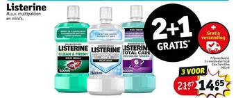 Kruidvat Listerine aanbieding