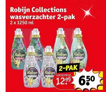 Kruidvat Robijn collections wasverzachter 2pak aanbieding