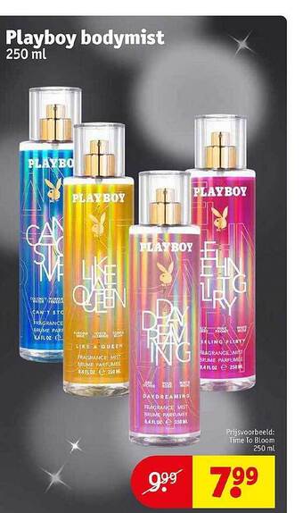Kruidvat Playboy bodymist aanbieding