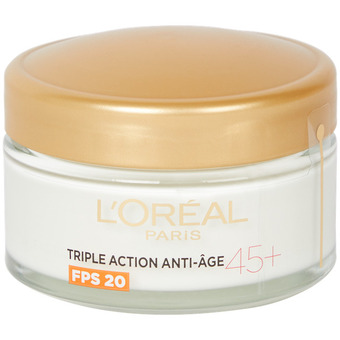 Action L'oréal triple action anti age dagcrème 45+ aanbieding