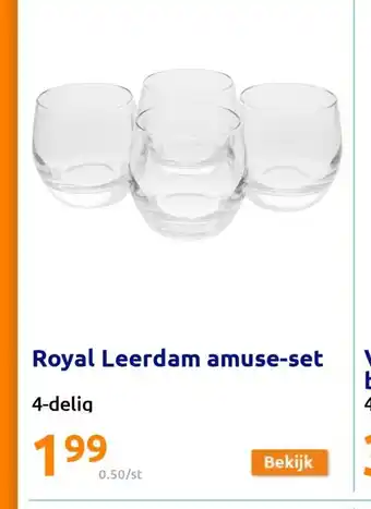 Royal Leerdam amuse-set 4-delig