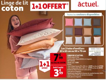 Auchan Linge De Lit Actuel aanbieding