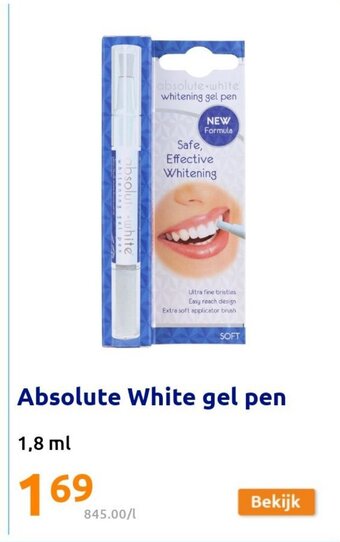 Absolute White gel pen 1,8 ml