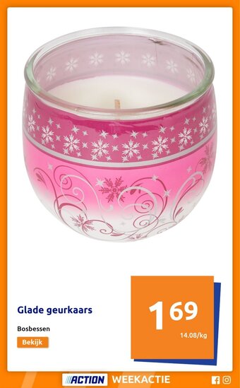 Action Glade geurkaars Bosbessen aanbieding