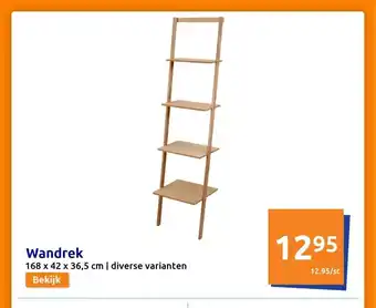 Action Wandrek 168 x 42 x 36,5 cm diverse varianten aanbieding