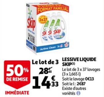 Auchan Lessive Liquide Skip aanbieding