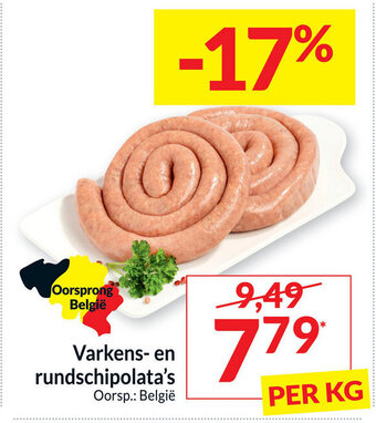 Intermarché Varkens- en rundschipolata's aanbieding
