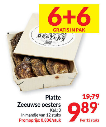 Intermarché Platte Zeeuwse oesters aanbieding