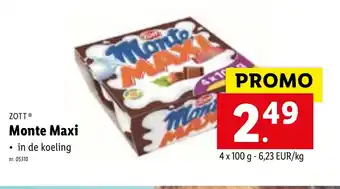 Lidl Zott Monte Maxi aanbieding