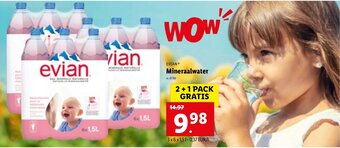 Lidl Evian Mineraalwater aanbieding