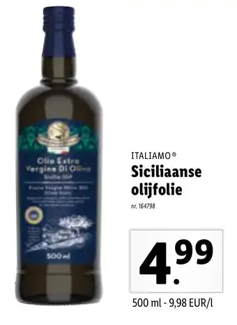 Lidl Italiamo Siciliaanse olijfolie aanbieding