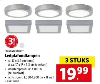 Lidl Livarno Home Ledplafondlampen aanbieding