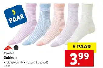 Lidl Esmara Sokken aanbieding