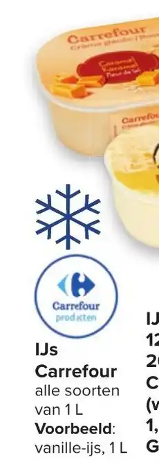 Carrefour Ijs Carrefour 1 L aanbieding