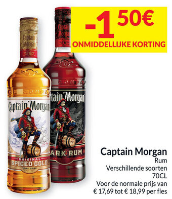 Intermarché Captain Morgan Rum aanbieding