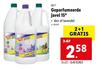 Lidl W5 Geparfumeerde javel 15° aanbieding