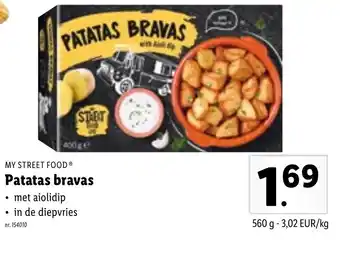 Lidl My Street Food Patatas bravas aanbieding