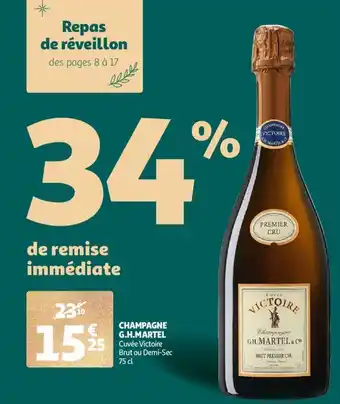 Auchan Champagne G.H. Martel aanbieding